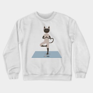 Yoga cat Vrksasana Crewneck Sweatshirt